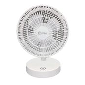 Kiwi KFAN-7607 Şarjlı Beyaz Ayarlanılabilir Mini Fan Masaüstü Vantilatörü