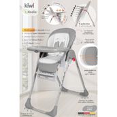 Kiwi Koala All In One Gri Katlanır Tekerlekli Mama Sandalyesi
