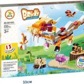 Kızılkaya Oyuncak KZL-SM198C Hayvanlar 232 Parça Lego