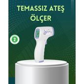 Kızılötesi Temassız Ateş Ölçer LCD Ekranlı Hassas Termometre Tdms-07 - Renkli