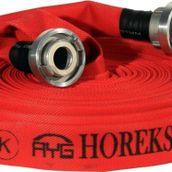Kkdavm 6" İÇİ KAUÇUK DIŞI PU KAPLI KIRMIZI 25 METRE YANGIN HORTUMU TS 9222 SERTİFİKALI