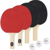 Klasik 2 Oyuncu ve 4 Oyuncu Ping Pong Seti - Masa Tenisi Raketleri - Standart - Çok Renkli