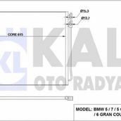 KLIMA RADYATORU BMW F10 F01 N47 N57 B47 B57 KALE 342415