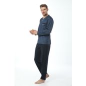 Kly 7105 Erkek V Yaka Pijama Takımı