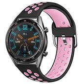 KNY 2125205164 Huawei GT 2 46 MM için Delikli Renkli Spor Silikon Kordon