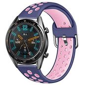 KNY 2125205184 Samsung Galaxy Gear S3 Mor-Pembe Delikli Renkli Spor Silikon Kayış Kordon