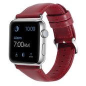KNY 2125205571 Apple Watch 42 mm Kırmızı Renkli Suni Deri Kayış Kordon