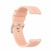 KNY Samsung Galaxy Watch 3 Bluetooth Pembe 45 mm 22 mm İçin Standart Silikon Kordon