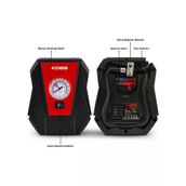Kobb KB100 12VOLT 100 PSI Analog Göstergeli Hava Lastik Şişirme Pompası Kompakt Taşınabilir 15x13x5 cm