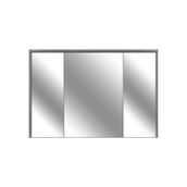 Kobos Meta KB.300007 Mat Gri 120 cm Aydınlatmalı Dolaplı Ayna