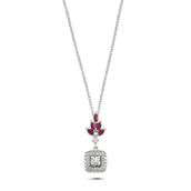 Koçak 0.54 Karat Yakut Kadın Pırlanta Kolye