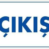KOD:1651 Çıkş 17.5x25 Uyarı Levhası