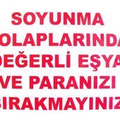KOD:440 Soyunma Dolabı 25x35 Uyarı Levhası
