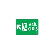 KOD:947 Acil Çıkış 25x35 Uyarı Levhası