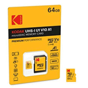 Kodak Micro SD 64 GB UHS-I U1 V10 A1 Premium Hafıza Kartı