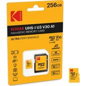 Kodak Mikro SD 256 GB UHS-I U3 Ultra Performans Hafıza Kartı