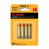Kodak Ultra Premium 4'ü AAA Alkalin İnce Pil