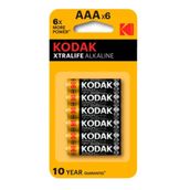 Kodak Xtralife Alkalin AAA 6'lı İnce Pil