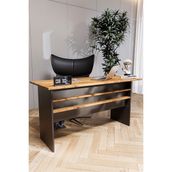KODIGU Palma Serisi Ofis Çalışma Masası - Ofisdesk - Siyah - Ceviz