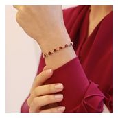 Kök Yakut Taşlı Gümüş Bayan Yüzük 101 Model