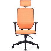 Koltuk Stilim Sera Pudra Pls Deri Makam Koltuğu Ofis Koltuğu - Turuncu
