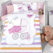 Komfort Home 8 Parça Ranforce %100 Pamuk Girl Bebek Uyku Seti