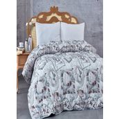 Komfort Home Baskılı Çift Kişilik Microfiber Yorgan + 2 Yastık