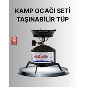 Kompakt Kamp Ocağı Seti Gaz Tüplü Ayarlanabilir Alevli 400G Hafif Tasarım Mir38735060