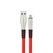 Konfulon S88 Kırmızı Metal Uçlu 1 mt 2.4A Micro USB Kablo