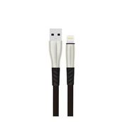 Konfulon S89 iPhone Uyumlu 1 mt 2.4A Siyah Metal Uçlu Lightning Kablo