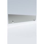 Korflame 78x15 cm Siyah Bacasız Şömine Camı