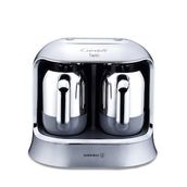 Korkmaz Kahvekolik Twin Kahve Makinesi Inox Krom