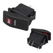 Korna Sembollü Işıksız Yaylı 2 Pinli On-Off 12-24V Marin Switch
