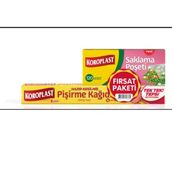 Koroplast 16'lı Pişirme Kağıdı + 120'li Orta Boy Saklama Poşeti