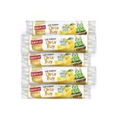 Koroplast Ekstra Güçlü 15'li 55x60 cm Limon Büzgülü Orta Boy Çöp Poşeti (10 adet)