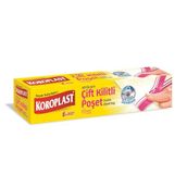 Koroplast Tekrar Kullanılabilir Büyük Çift Kilitli Dondurucu Poşeti 10'lu 24x28cm, Sızdırmaz & Dayanıklı, Şeffaf, BPA İçermez Dondurucu Torbası, Sebze, Balık, Çorba, Sos, Buzdolabı, Derin Dondurucu
