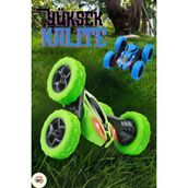 KoseToys Uzaktan Kumandalı Akrobat Araba Full Fonksiyon Şarjlı Plastik Işıklı 4x4 25 Km Hız - Yeşil