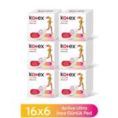 Kotex Active 6x16 Günlük Ped