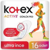 Kotex Active Günlük Ped 16'lı Ultra Ped