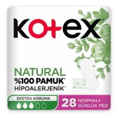 Kotex Günlük Ped Natural Normal 28'Li Ped