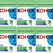 Kotex Naturel 6x14'lü Gece Hijyenik Ped