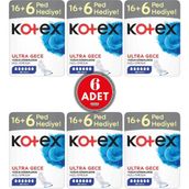 Kotex Ultra Dev Eko Gece 6x22 Adet Ped