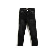 Koton 045 Erkek Çocuk Antrasit Düz Paça Straight Jean Kot Pantolon