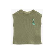 Koton 3SMB30001TK894 Haki Erkek Çocuk T-Shirt