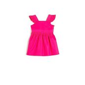Koton 3SMG80004AW Fuşya Midi Kız Bebek Elbise