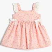 Koton 3SMG80032AW Pembe Kız Bebek Elbise