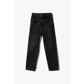 Koton 3WKG40013AD Antrasit Boyfriend Jean Kız Çocuk Elastic Bel Düz Paça Kot Pantolon