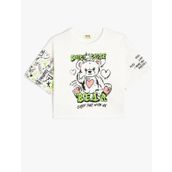 Koton 4SKG10272AK Ekru Kız Çocuk T-shirt