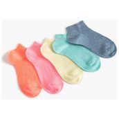Koton 4SKG80012AA Pembe Basic 5'li Patik Çorap Seti