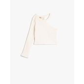 Koton 4WKG10097AK Beyaz Kız Çocuk T-shirt